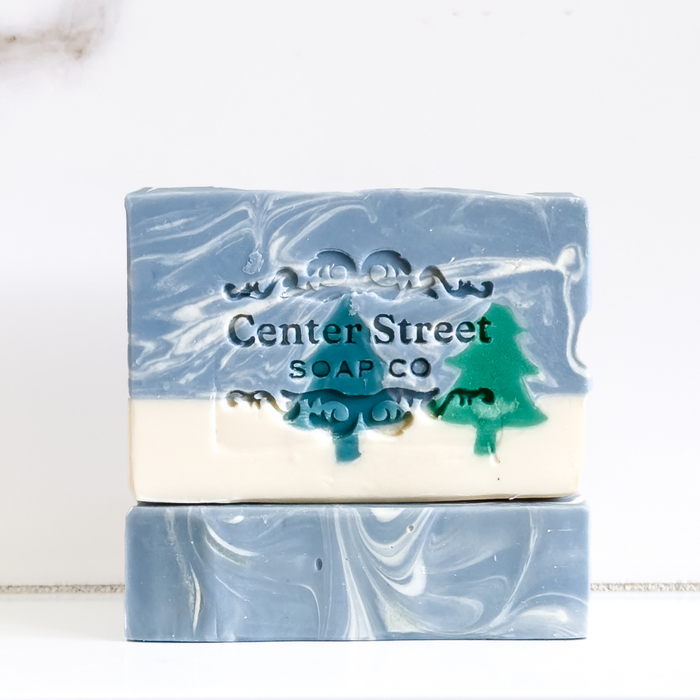 Center Street Soap Co - Alpine Frost Christmas Handmade Bar Soap - 4oz