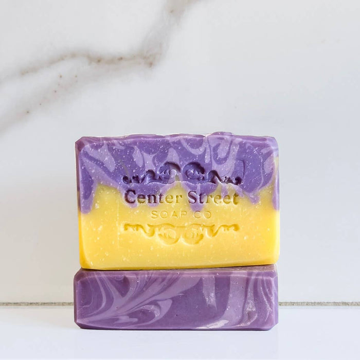 Center Street Soap Co - Lavender and Lemongrass Vegan Handmade Bar Soap - 4oz
