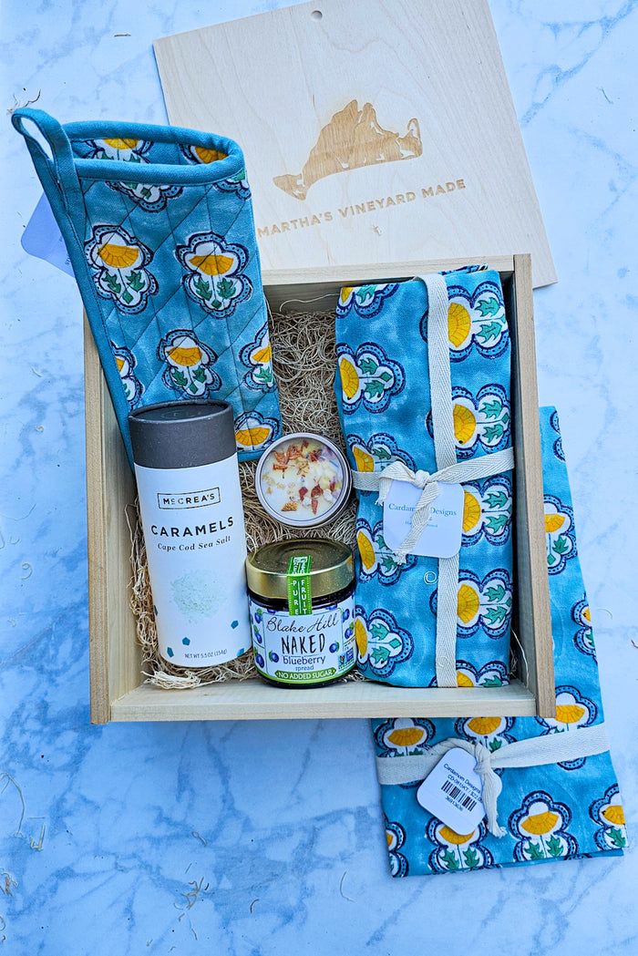 Gourmet Kitchen Gift Box - Blue & Yellow