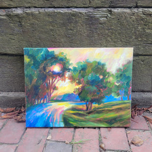 "Morning Stroll" Original Oil Painting