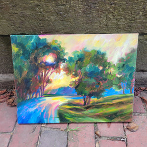 "Morning Stroll" Original Oil Painting
