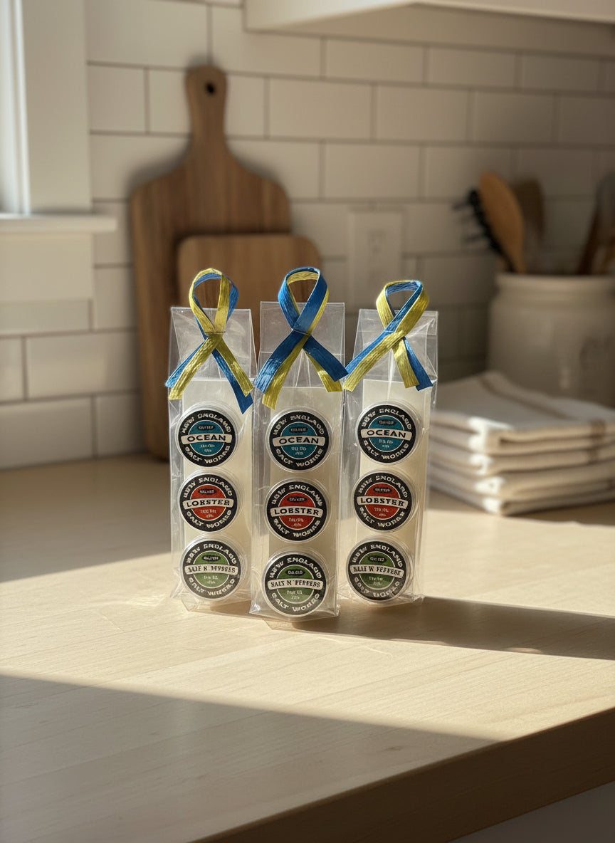 New England Salt Works Ocean Sea Salt 3 pack – Martha's Vineyard Made