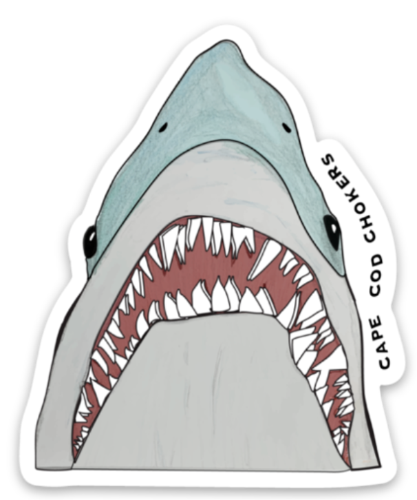 Cape Cod Chokers - Sticker Stay Salty Watercolor Shark