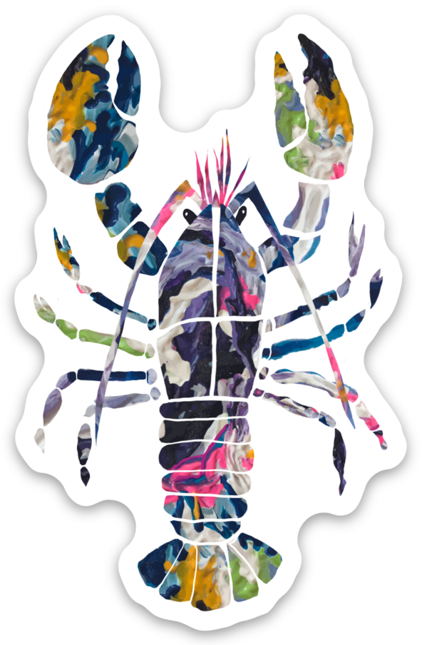 Cape Cod Chokers - Sticker Colorful Lobster