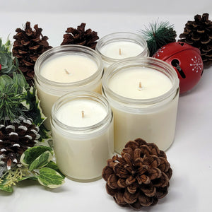 Holiday Scent Glass Jar Soy Candles