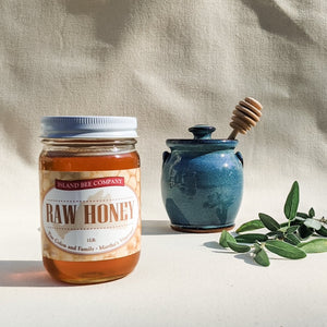 1lb Raw Honey featuring SRS Grunden Pottery