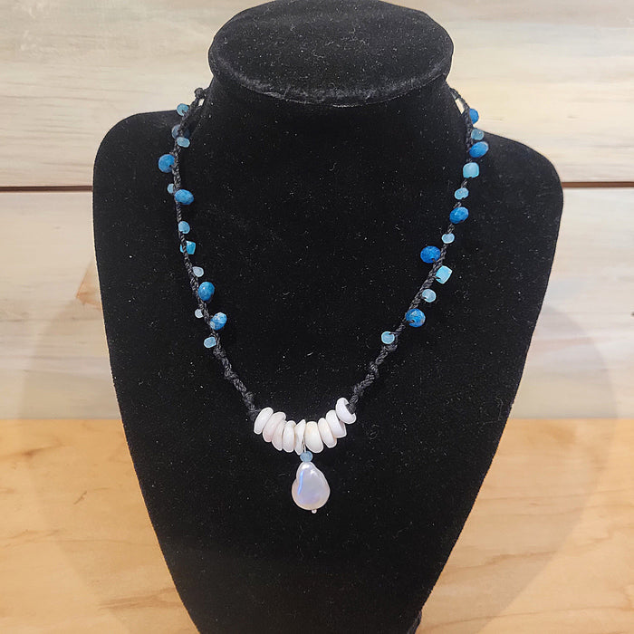 Pearl and Puka Necklace