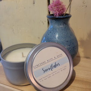 Holiday Scent Soy Candles in Tin