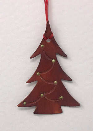 Leather Tree Ornament
