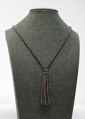 Tassel Necklace Purple