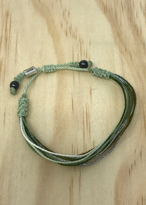 Surfer String Bracelets Metallic