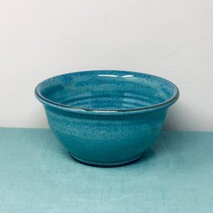 Handmade on Martha's Vineyard by SRS Gruden Pottery and perfect for pasta and noodles. Featuring a beautiful island-inspired ocean colored glaze.