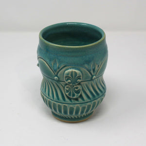 Carved Ceramic Tumbler Cup