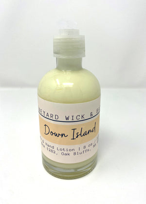 a  photo of the scent "Down Island" lotions